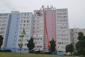 Strojové čištění fasády